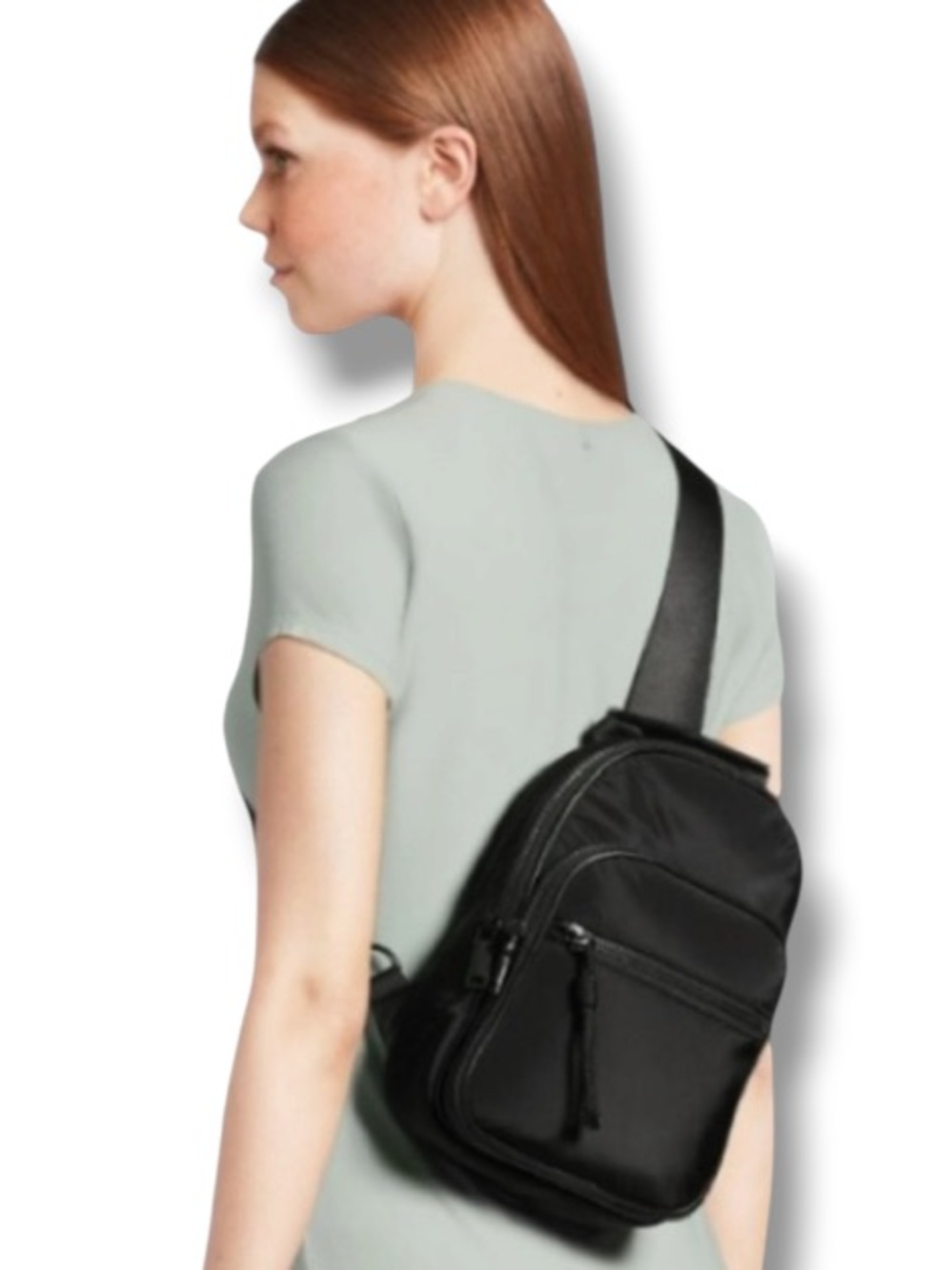 No Boundaries Women’s Black Hands Free Sling Bag Backpack NWOT